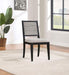 Elodie - Wood Dining Side Chair (Set of 2) - Gray And Black - Simple Home Plus