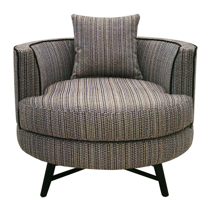 Harper - Swivel Chair - Stripe / Multi - Simple Home Plus