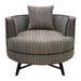 Harper - Swivel Chair - Stripe / Multi - Simple Home Plus