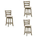 Melindra - Modern Farmhouse Swivel Wood Counter Height Kitchen Bar Stool - Simple Home Plus