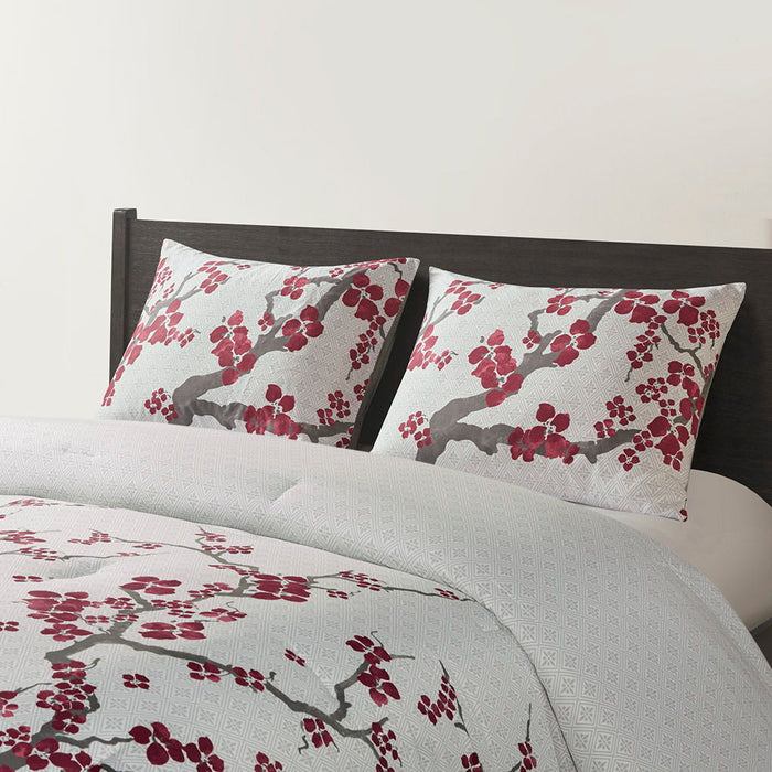 Cherry Blossom - Queen Comforter Mini Set - Multi - Simple Home Plus