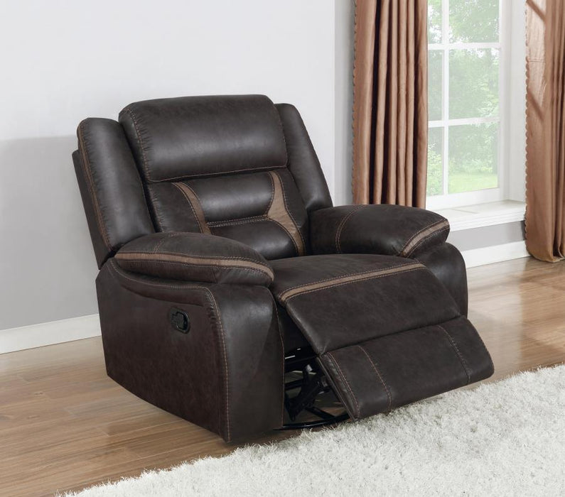 Greer - Upholstered Swivel Glider Recliner Chair - Simple Home Plus