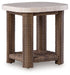 Dolan Creek - Square End Table - Beige / Brown - Simple Home Plus