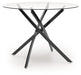 Pharwynn - Black - Round Dining Room Table - Simple Home Plus