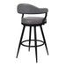 Justin - Swivel Vintage Bar Stool With Metal Legs - Simple Home Plus