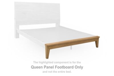 Sherbana - Queen Panel Footboard - Light Brown - Simple Home Plus