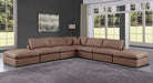 Comfy - 7 Piece Faux Leather Modular Corner Sectional - Simple Home Plus