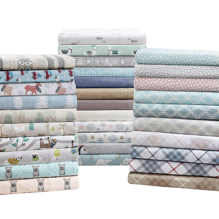 Cozy Flannel - Twin Sheet Set - Red Plaid