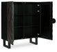 Fosterman - Distressed Black - Accent Cabinet - Simple Home Plus