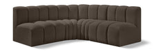 Arc - Boucle Fabric 4 Piece Corner Modular Sofa - Simple Home Plus