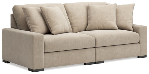 Calden - 2-Piece Sectional Sofa - Oatmeal - Simple Home Plus