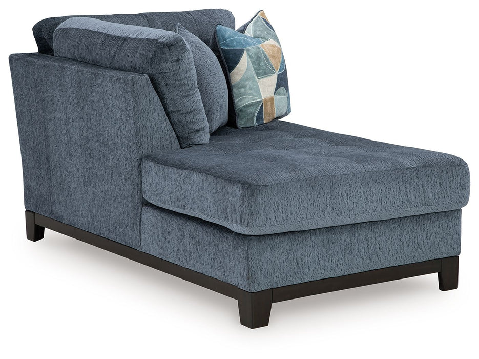 Maxon Place - Laf Corner Chaise - Navy - Simple Home Plus