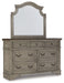 Lodenbay - Antique Gray - Dresser, Mirror - Simple Home Plus