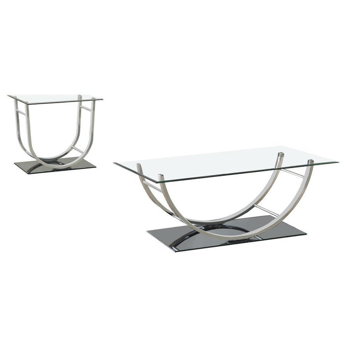 Danville - Glass Top Coffee Table Set - Simple Home Plus