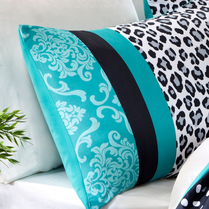 Chloe - King Comforter Set - Teal