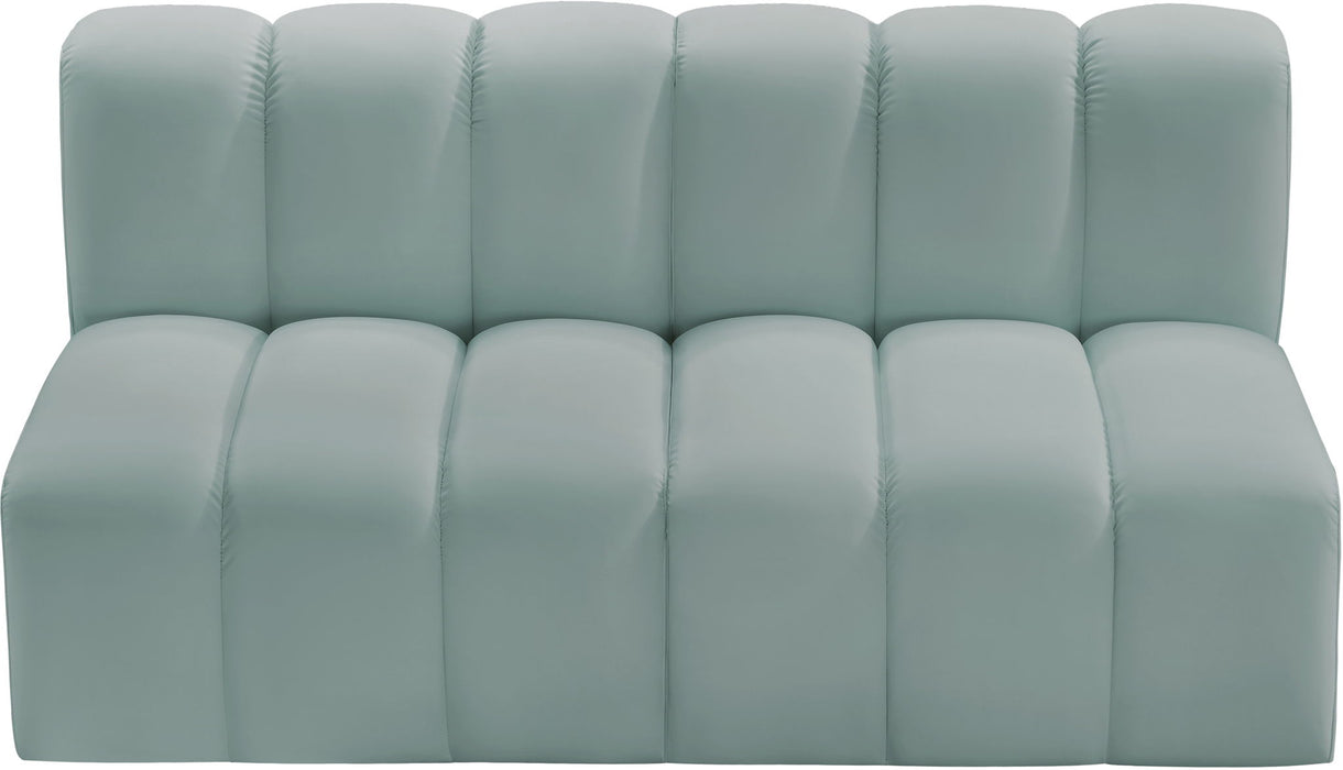 Arc - Faux Leather 2 Seats Modular Sofa - Simple Home Plus