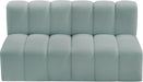 Arc - Faux Leather 2 Seats Modular Sofa - Simple Home Plus