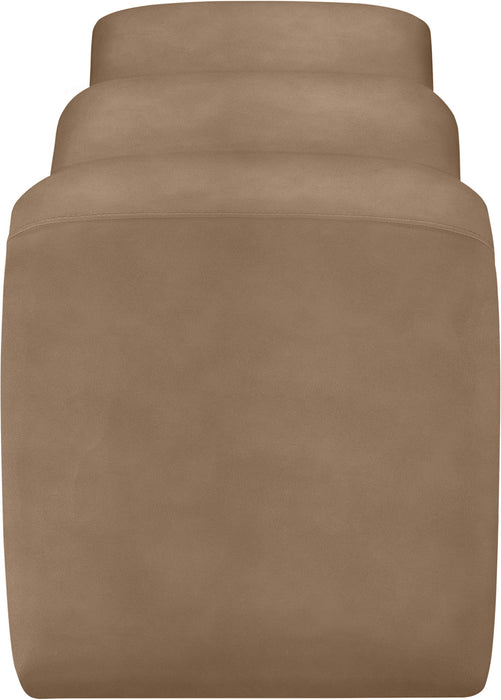 Willow - Faux Leather Bench - Brown - Simple Home Plus