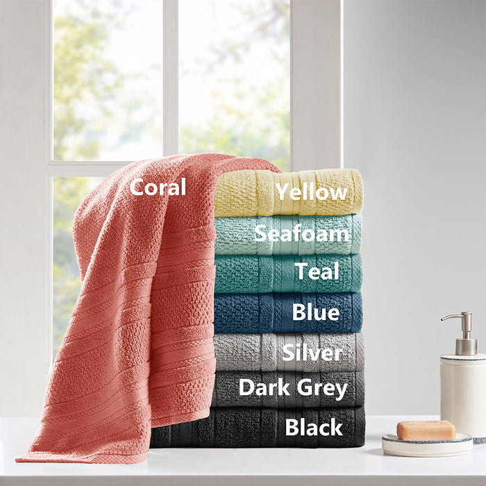Adrien - 6 Piece Towel Set - Silver - Simple Home Plus