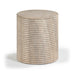 Rapallo - Concrete Indoor/Outdoor End Table - Travertine - Simple Home Plus