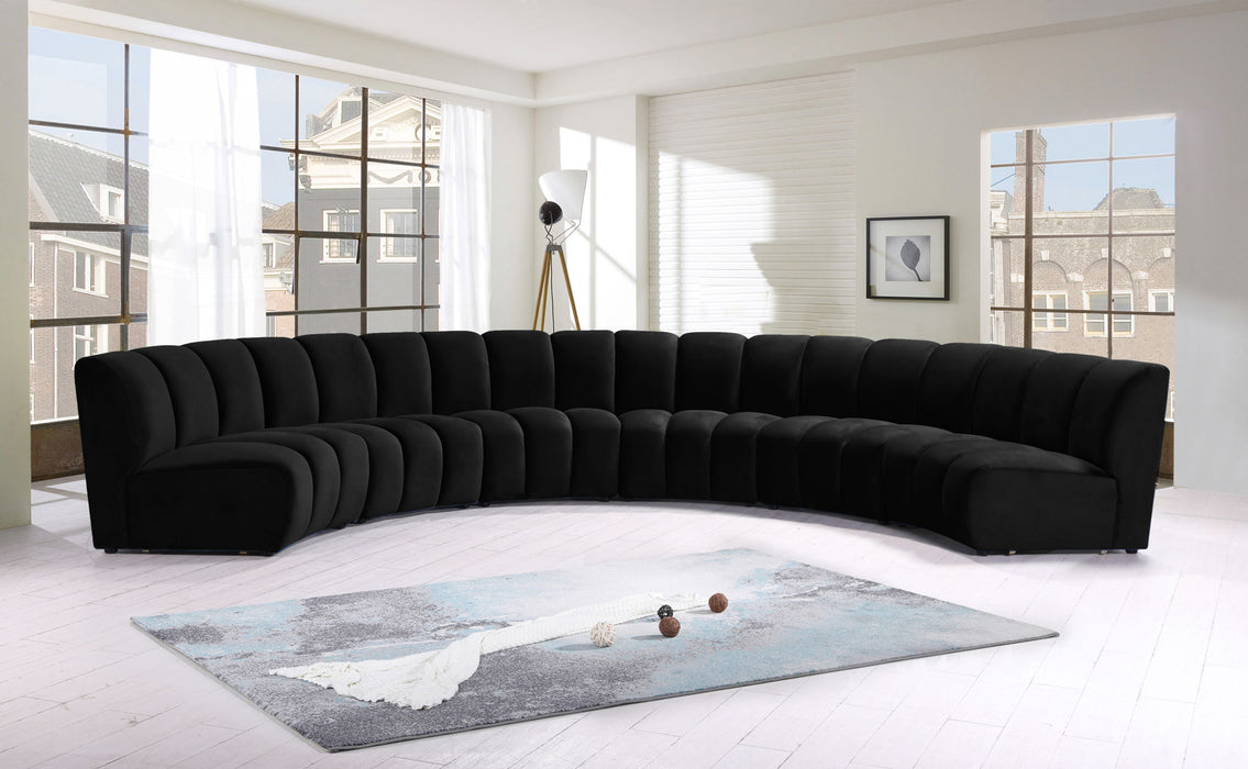 Infinity - 6 Piece Velvet Modular Sectional - Simple Home Plus