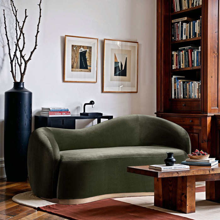 Gustavo - Velvet Upholstered Loveseat - Simple Home Plus