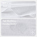 Diagonal Ribbed - 6 Piece Washcloths Set - White - Simple Home Plus