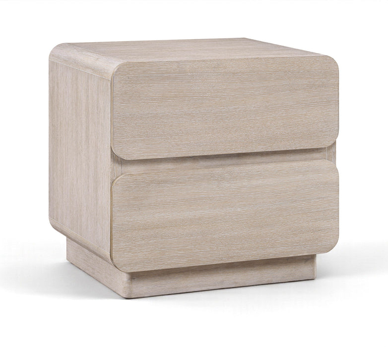 Adagio - Solid Wood And Oak Veneer Nightstand - Simple Home Plus