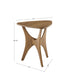 Blaze - Triangle Side Table - Light Brown - Simple Home Plus