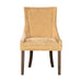 Ultra - Ultra Upholstered Dining Side Chairs With Legs (Set of 2) - Gold - Simple Home Plus