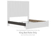 Fraluna - King Bed Rails - Charcoal - Simple Home Plus