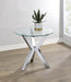 Kenzie - Round Tempered Glass Top Table - Simple Home Plus