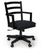 Wildenauer - Brown / Black - Home Office Swivel Desk Chair - Simple Home Plus