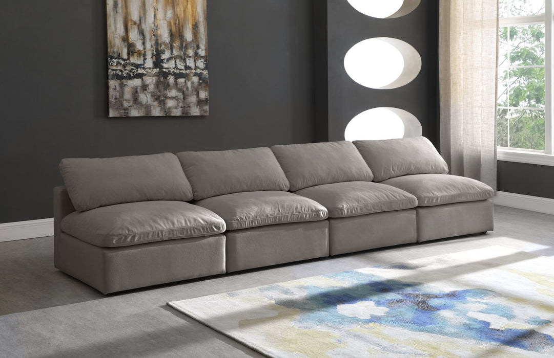 Plush - Modular Armless 4 Seat Sofa - Simple Home Plus