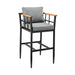 Orlando - Outdoor Patio Bar Stool With Cushions - Simple Home Plus
