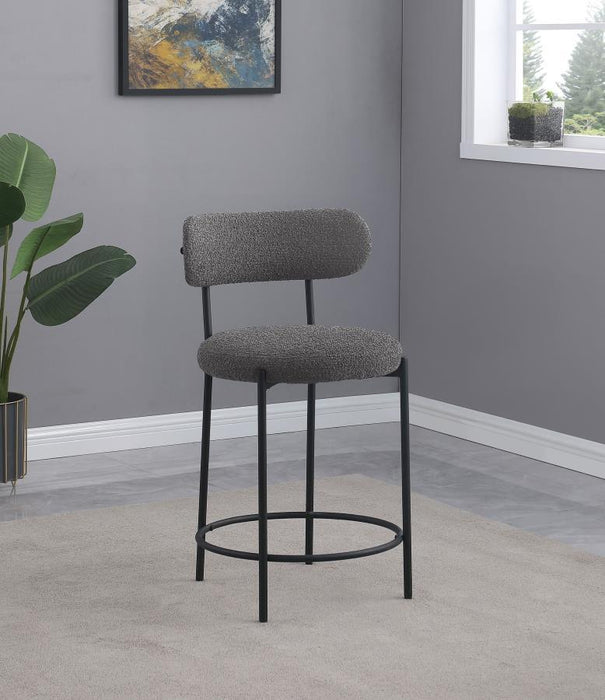Viola - Boucle Upholstered Bar Stool (Set of 2) - Simple Home Plus