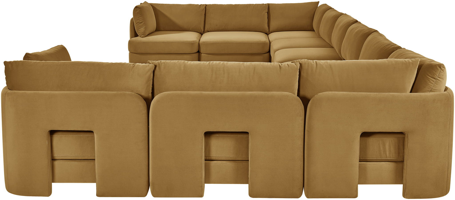 Hammond - Velvet Performance Fabric Upholstered 10 Piece Sectional - Simple Home Plus