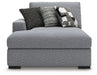 Bealton - LAF Corner Chaise - Salt And Pepper - Simple Home Plus