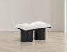 Pavilion - 2 Piece Modular Bench With Black Base - Simple Home Plus