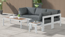 Nizuc - Outdoor Patio 4 Piece Modular Sectional With White Frame - Simple Home Plus