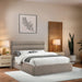 Adam - Linen Fabric Bed With 52" Headboard - Simple Home Plus