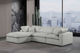 Comfy - 4 Piece Linen Fabric Modular Sectional With Chaise - Simple Home Plus