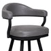 Justin - Swivel Vintage Bar Stool With Metal Legs - Simple Home Plus