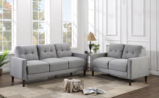 Bowen - Upholstered Track Arms Tufted Sofa Set - Simple Home Plus