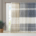 Mila - Printed Window Panel With Detail And Lining - Navy - Simple Home Plus
