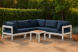 Nizuc - Outdoor Patio 5 Piece Modular Sectional With White Frame - Simple Home Plus