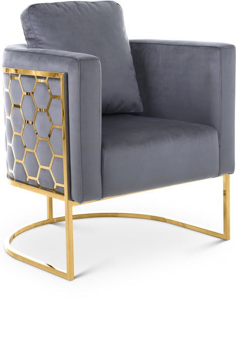 Casa - Chair with Gold Legs - Simple Home Plus