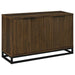 Ryatt - 4 Door Engineered Wood Accent Cabinet - Dark Pine - Simple Home Plus