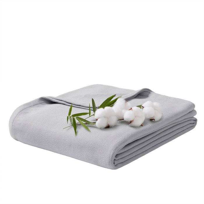 Bamboo Cotton - Twin Rayon From Blanket - Gray - Simple Home Plus