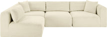 Shaggy - 4 Piece Modular Sectional - Simple Home Plus